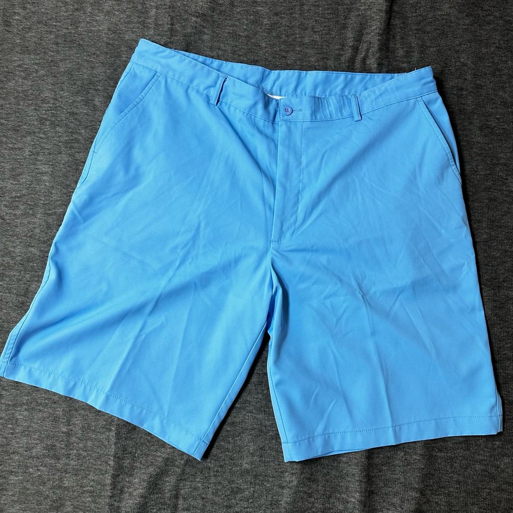 Men’s BOLLE Golf Tech Shorts Flat Front W40 Sky Blue